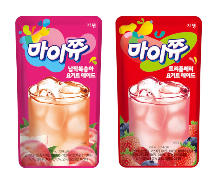쟈뎅 ‘마이쮸 요거트 에이드’ 2종 [쟈뎅 제공]