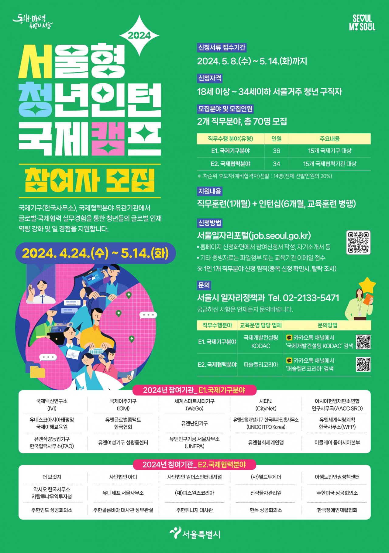 서울시, 기업·국제기관 청년인턴 참여자 310명 모집 - 헤럴드경제 서울시, 기업·국제기관 청년인턴 참여자 310명 모집