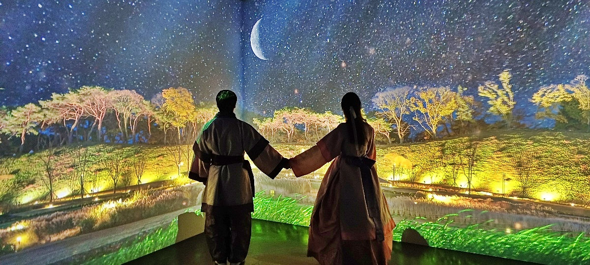 경주 신라왕궁영상관.[경주시 제공]