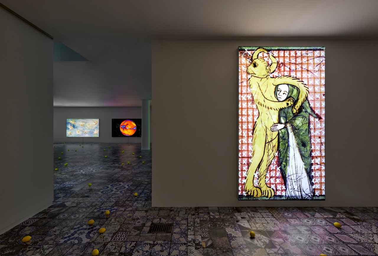 An installation view of "Beauty is a Ready-made" at Atelier Hermes in Seoul (Atelier Hermes)