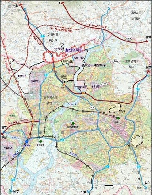 첨단 3지구 위치도[광주시 제공]