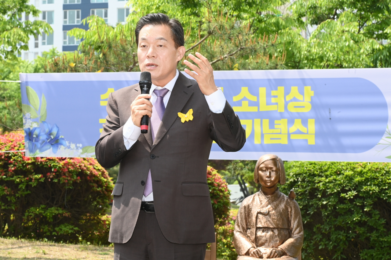 이재준 수원시장, ‘수원 평화의 소녀상 건립10주년’ 기념식 개최