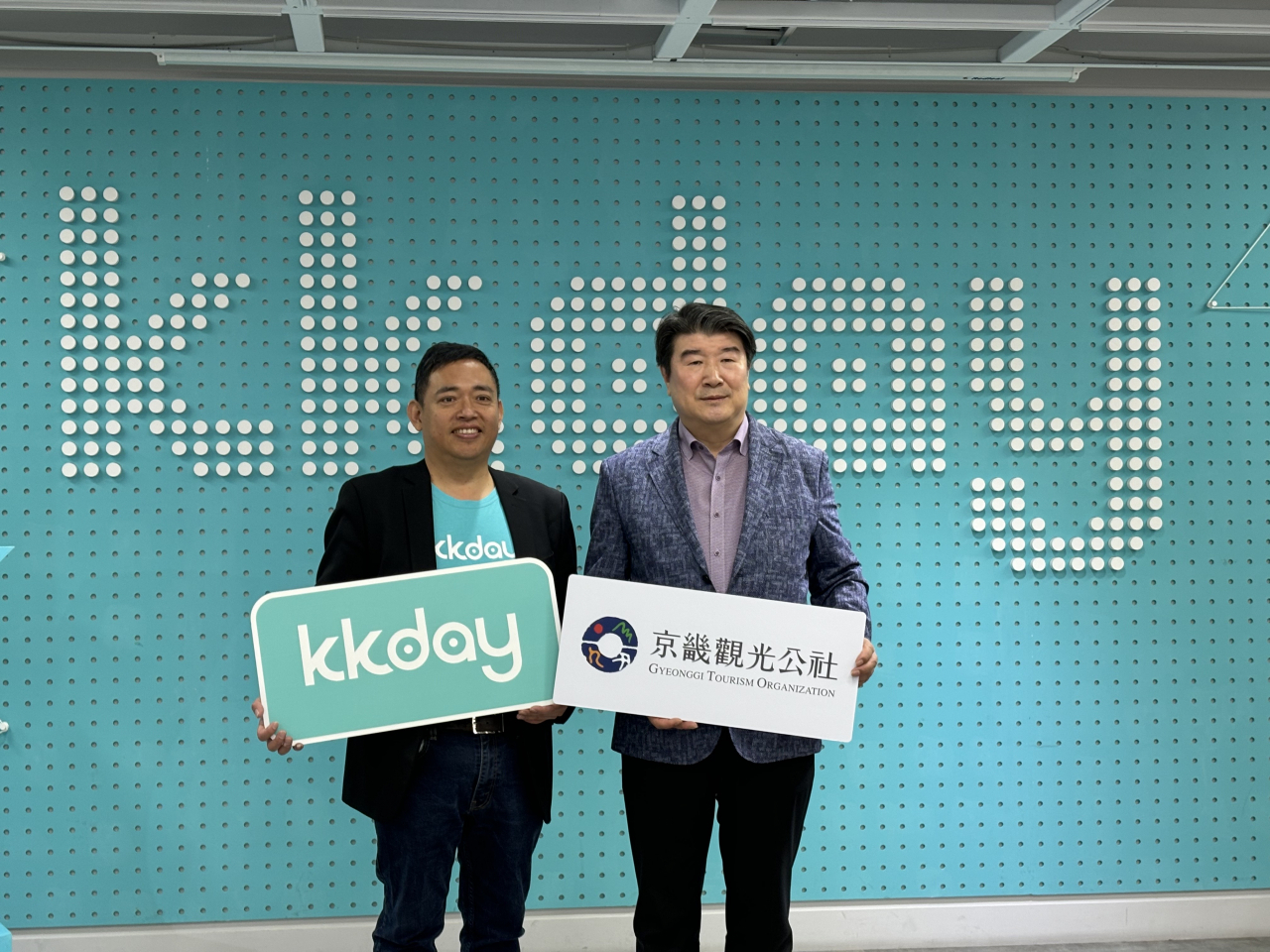 KKday mou_KKday 대표첸밍밍(陳明明), 경기관광공사 조원용사장.[경기관광공사 제공]