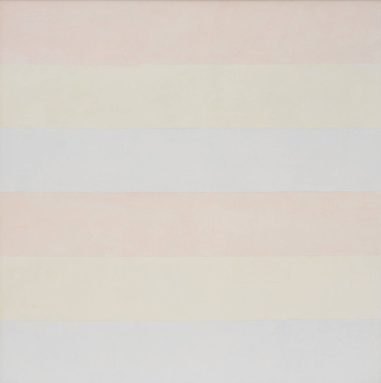 아그네스 마틴, 아기들이 오는 곳(‘순수한 사랑’ 시리즈), 1999, 캔버스에 아크릴, 연필. [디아파운데이션]