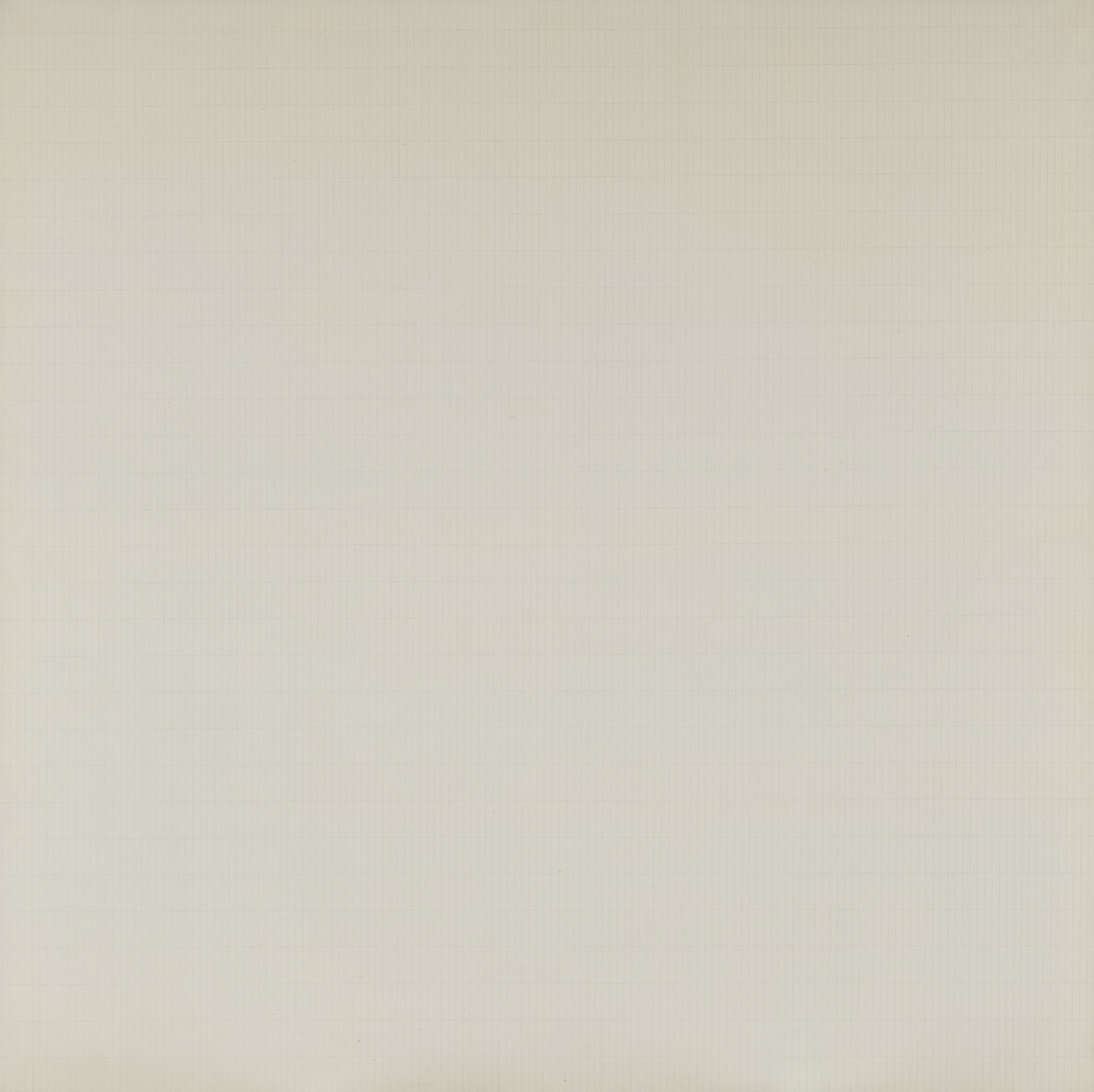 아그네스 마틴, 나무, 1964, 캔버스에 아크릴, 연필. [리움미술관]