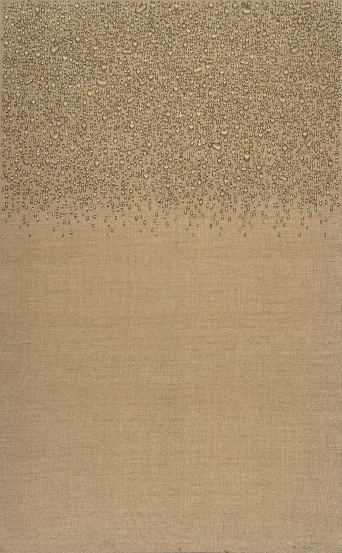 김창열, 물방울, 1973, 캔버스에 유채. [갤러리현대]