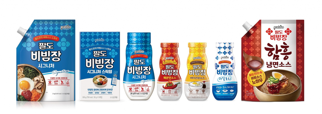 팔도비빔장 제품군. [팔도 제공]