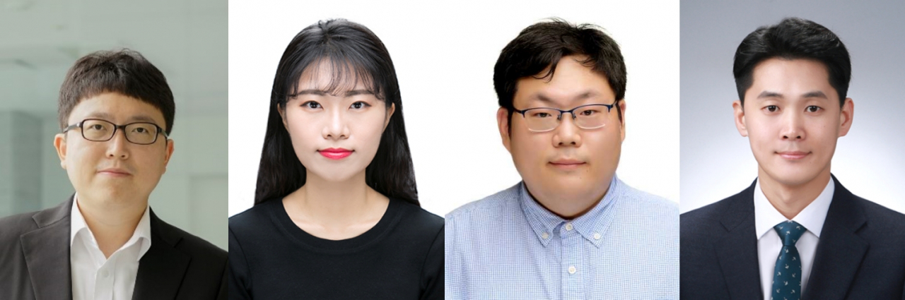 이번 연구를 수행한 공동연구진. 최종민(왼쪽부터) DGIST 교수, 이언지 박사과정생, 임창용 경북대학교 교수, 임종철 충남대학교 교수.[DGIST 제공]