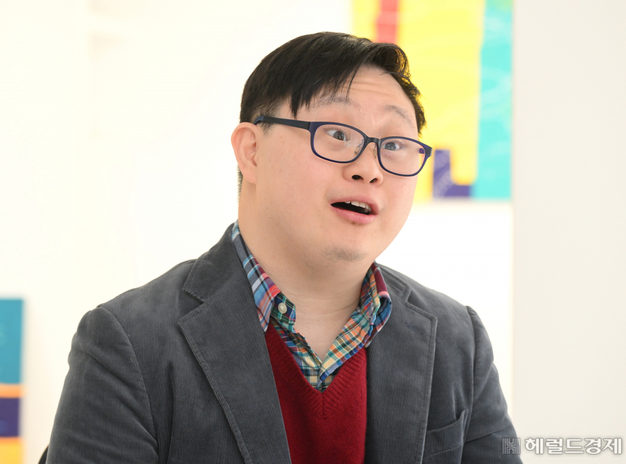 픽셀 드로잉 아티스트 김현우 작가. 임세준 기자