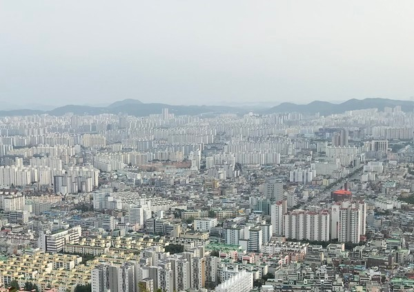 인천시 주택가 전경