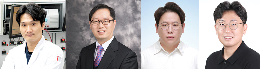 이번 연구를 수행한 엄광섭(왼쪽부터), 정건영 교수, 조기엽, 조성준 박사.[GIST 제공]