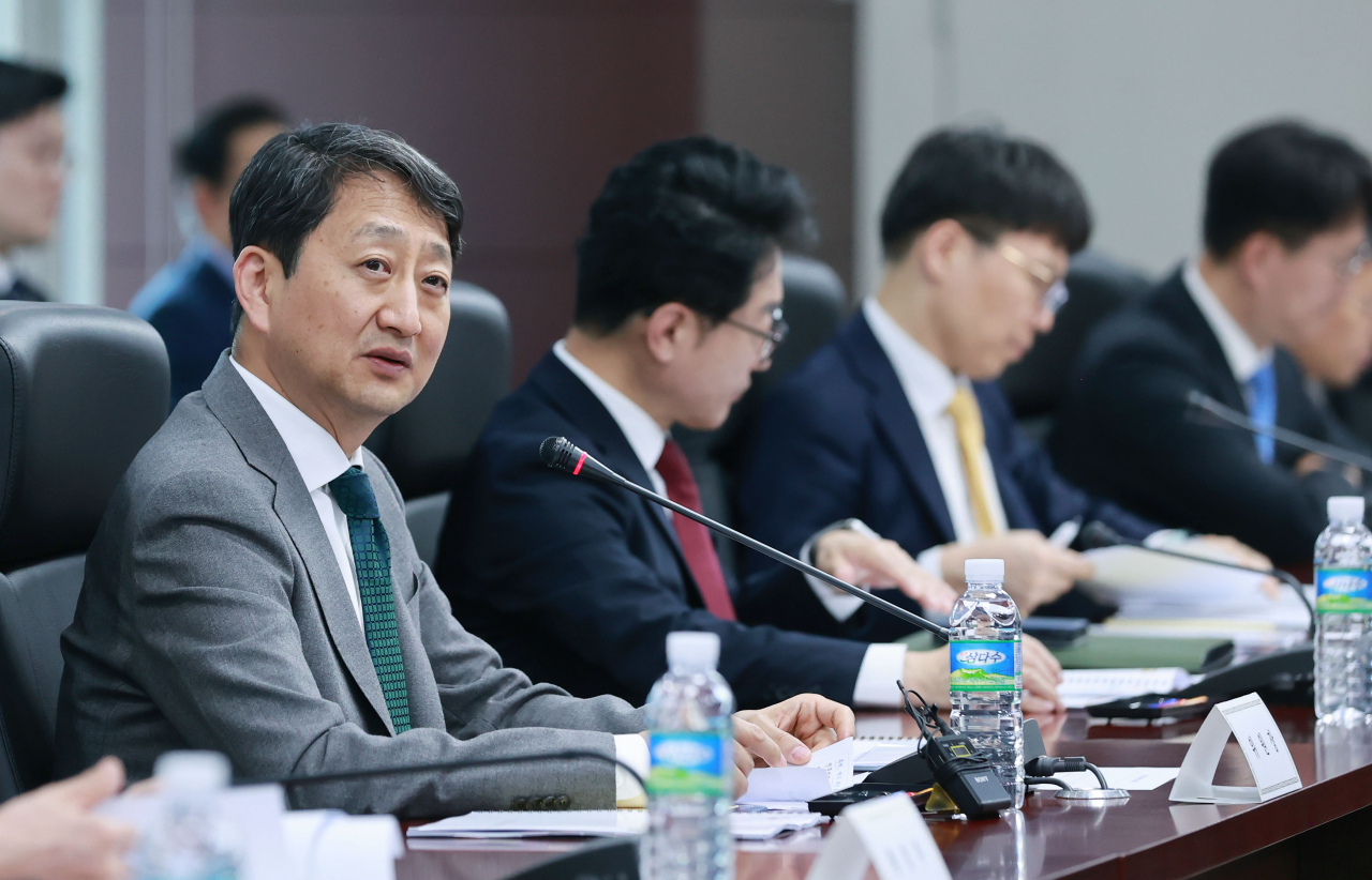 안덕근 산업통상자원부 장관이 22일 서울 종로구 한국무역보험공사 대회의실에서 열린 제31차 에너지위원회를 주재하고 있다.[산업통상자원부 제공]