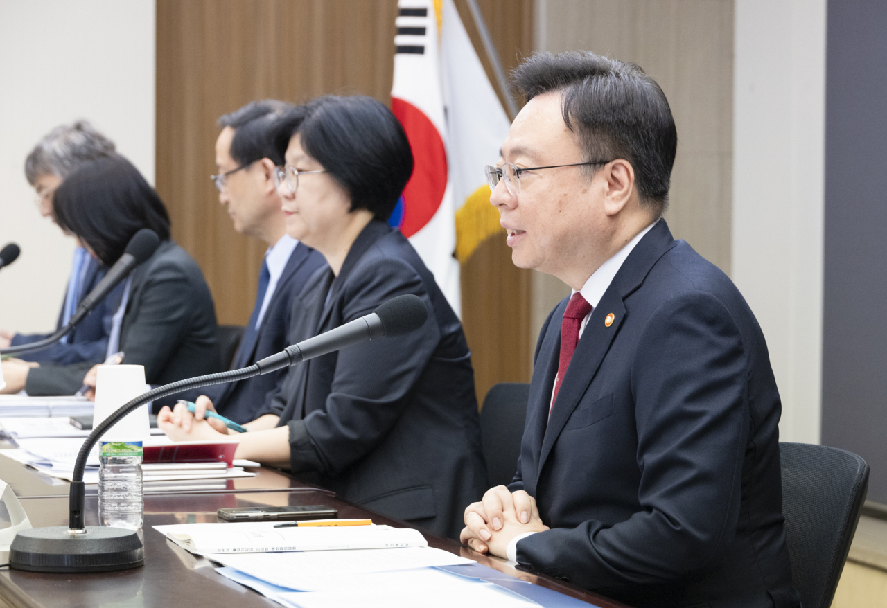 조규홍 보건복지부 장관이 22일 서울 중구 프레스센터에서 열린 기자간담회에서 발언하고 있다.[보건복지부 제공]