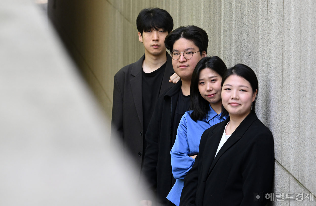 현악사중주단 아레테 콰르텟이 3일 오후 서울 서초구 예술의전당에서 헤럴드경제와 인터뷰를 가지고 있다. 임세준 기자