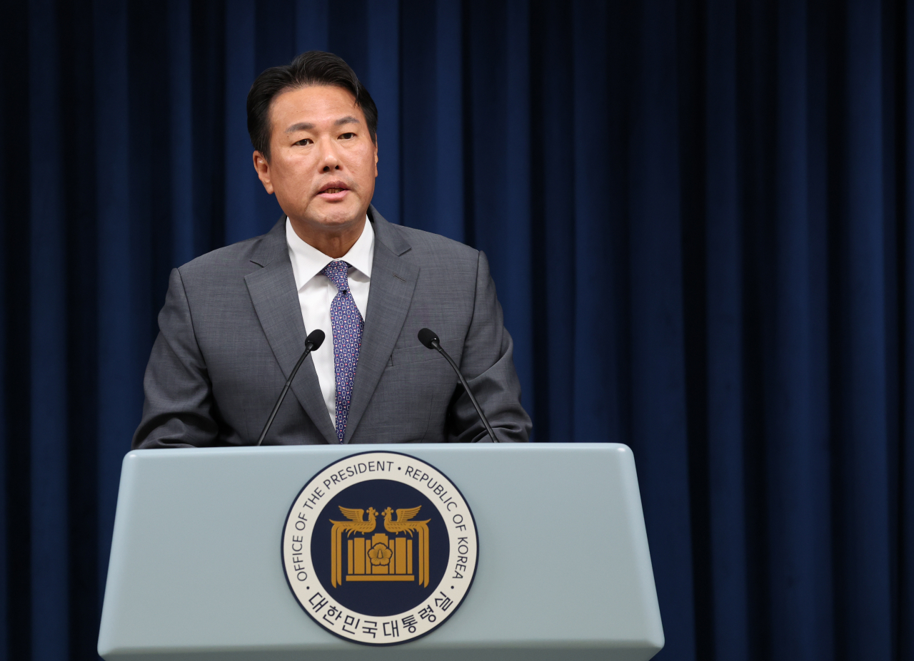 김태효 국가안보실 제1차장이 30일 서울 용산 대통령실 청사에서 한·아프리카 정상회의에 관해 브리핑하고 있다. 연합뉴스