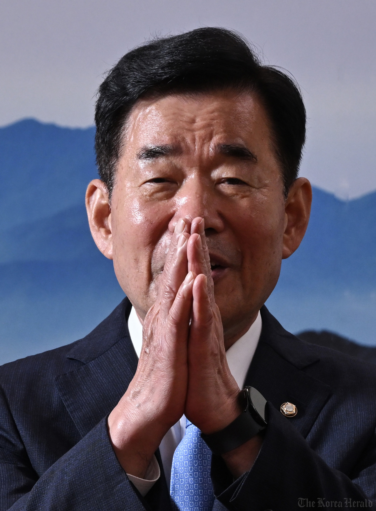 김진표 국회의장이 29일 오전 서울 여의도 국회에서 코리아헤럴드와 인터뷰를 하고 있다. 임세준 기자
