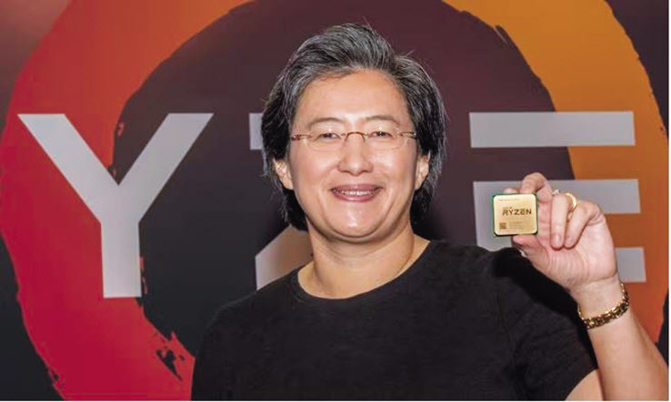 젠슨 황(왼쪽) 엔비디아 CEO와 인공지능(AI) 반도체 시장을 이끌어나가고 있는 리사수(오른쪽) AMD 최고경영자(CEO). 두 사람은 모두 대만계 미국인이자 5촌 친척 뻘이다.