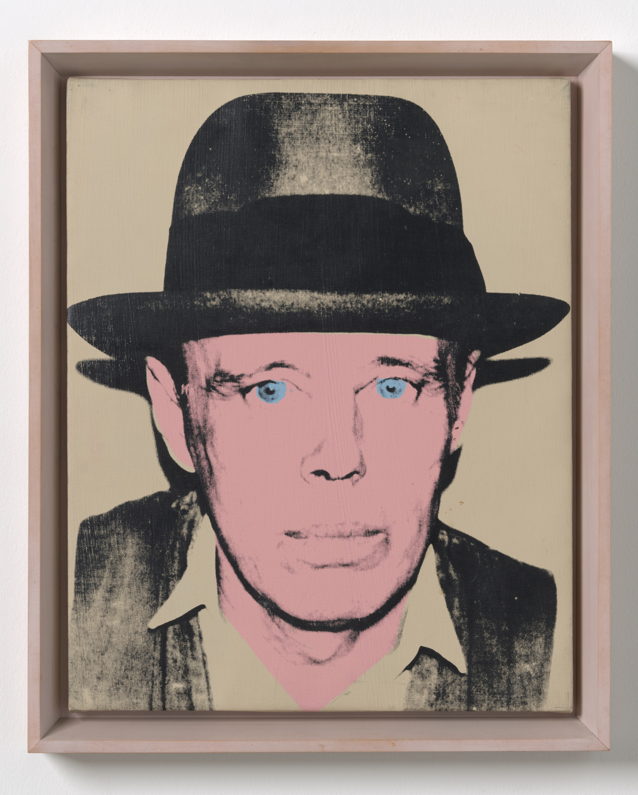 앤디 워홀, Joseph Beuys (Beige background), 1980년, 캔버스 아크릴과 실크 스크린. [타데우스 로팍 갤러리]