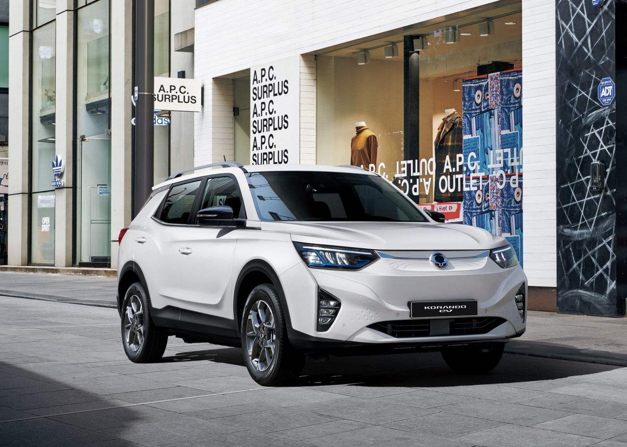 KG 모빌리티 준중형 전기 SUV ‘코란도 EV’ 외관. [KG 모빌리티 제공]