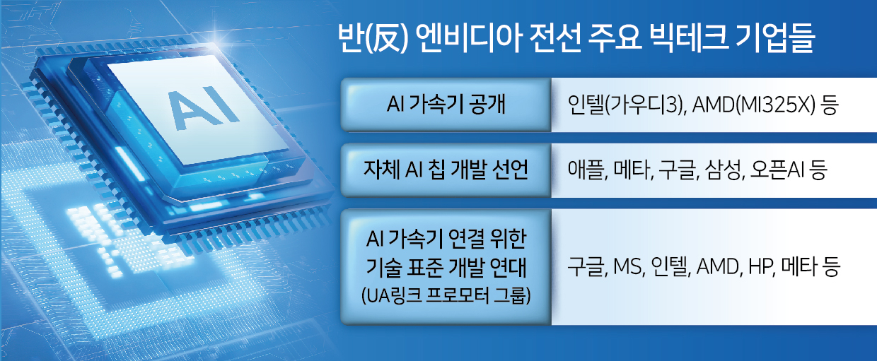 반(反)엔비디아 구축하는 빅테크 기업들…삼성·SK는 엇갈린 셈법 [비즈360]