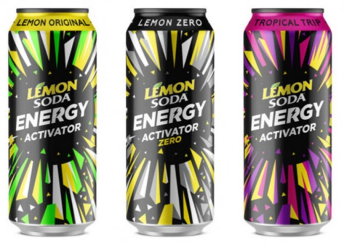 레몬소다(LemonSoda)의 에너지 드링크 제품