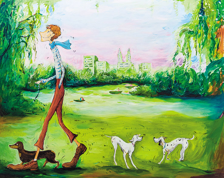 김경민, What Time is It in Central Park?, 캔버스에 유채, 162.2&times;130.3cm, 2024