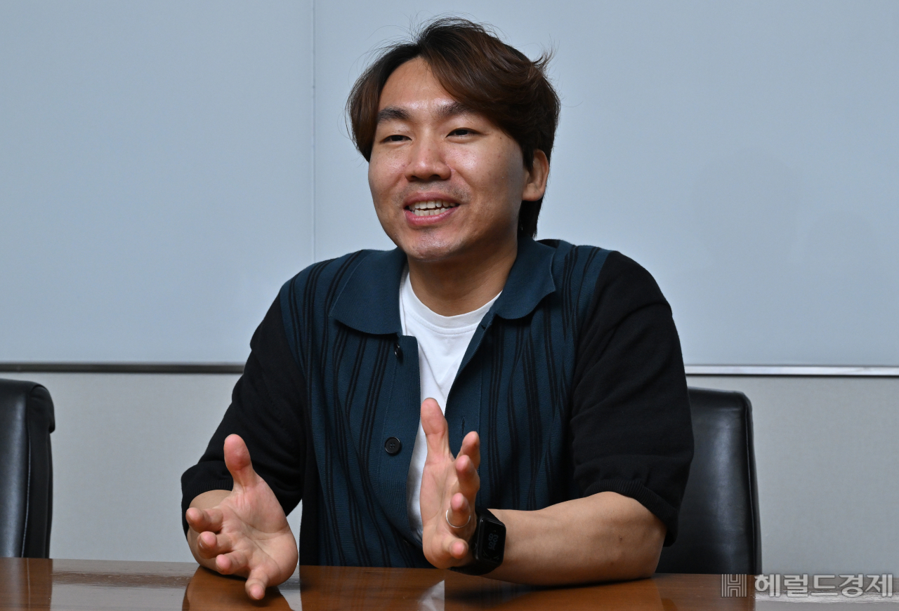 한화오션 특수선기본설계팀 홍성대 책임엔지니어가 14일 오후 서울 중구 한화오션 서울사무소에서 헤럴드경제와 인터뷰를 하고 있다. 임세준 기자