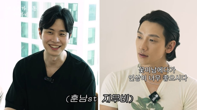 무일푼 취준생에서 유튜버로 성공한 지무비(왼쪽)와 가수 겸 배우 비(정지훈). [유튜브 '시즌 비시즌']