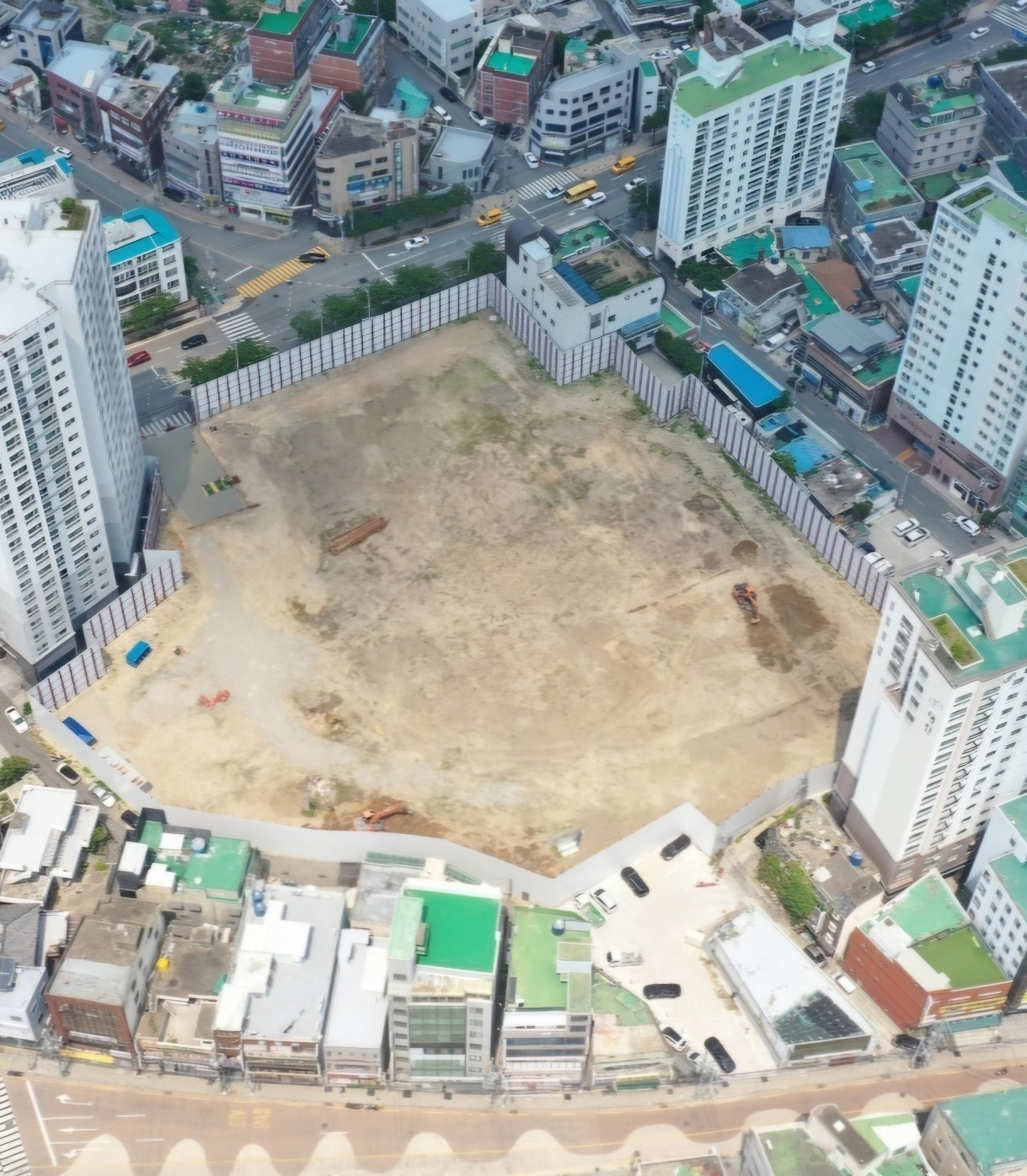 부산 금정구 장전동 화목아파트 입지의 '휴먼파크장전' 사업부지 전경. [사진=휴먼파크장전지역주택조합]