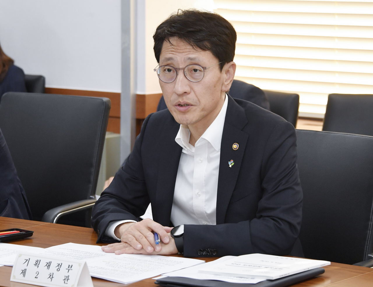 김윤상 기획재정부 제2차관이 13일 오후 정부서울청사에서 열린 '제18차 재정집행 점검회의'를 주재, 모두발언을 하고 있다.[헤럴드경제DB]