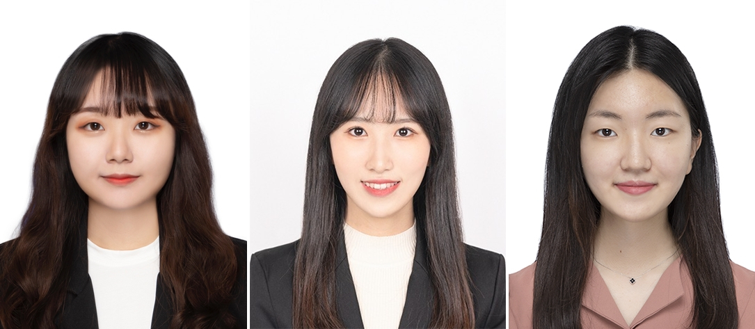 왼쪽부터 성신여대 미래융합기술공학과 박사과정 박나은, 전소은, 이선진 연구원 [출처:중앙일보] https://www.joongang.co.kr/article/25257496