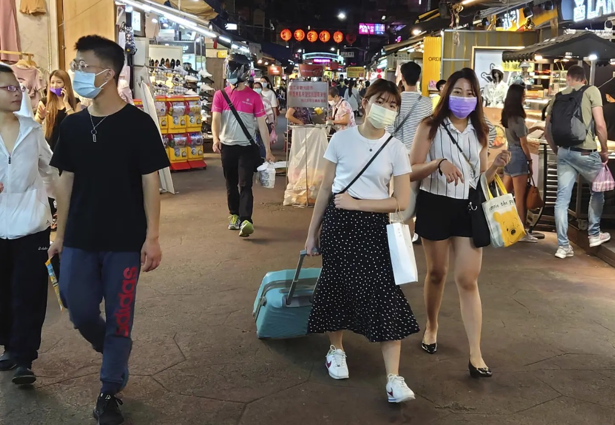 지난 2021년 대만 타이페이시의 한 거리 모습. [AP]