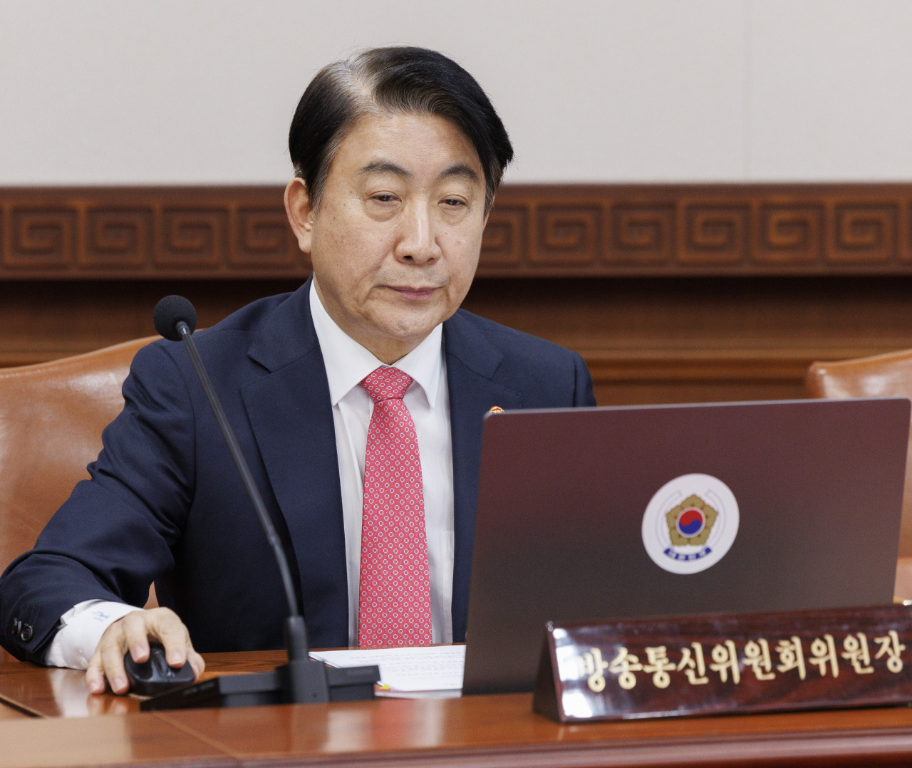 이동관 전 방송통신위원회 위원장[연합]