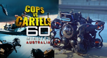 오션보틱스의 수중드론이 ‘60분 호주(60 minutes Australia)’ 방송에서 선박 하부에 숨겨진 마약을 찾아내고 있다. [카이투스 제공]