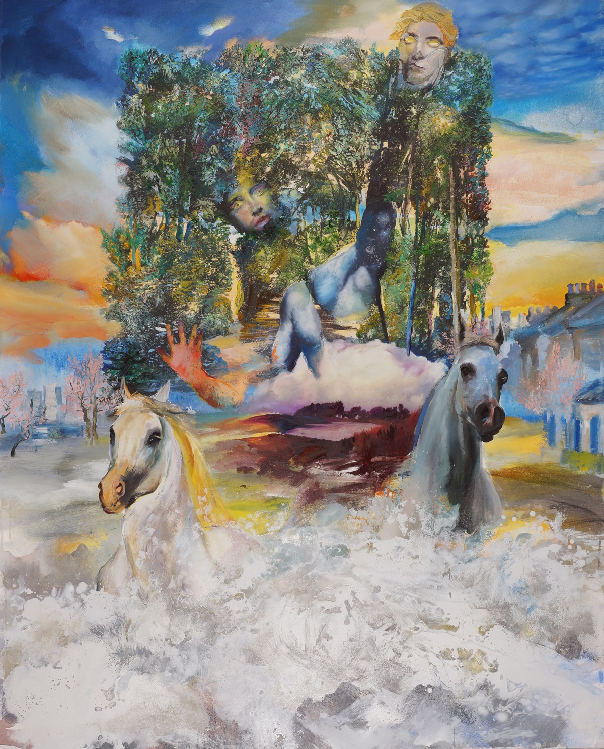 The Chariot, 2022, Oil and canvas. [선화랑]