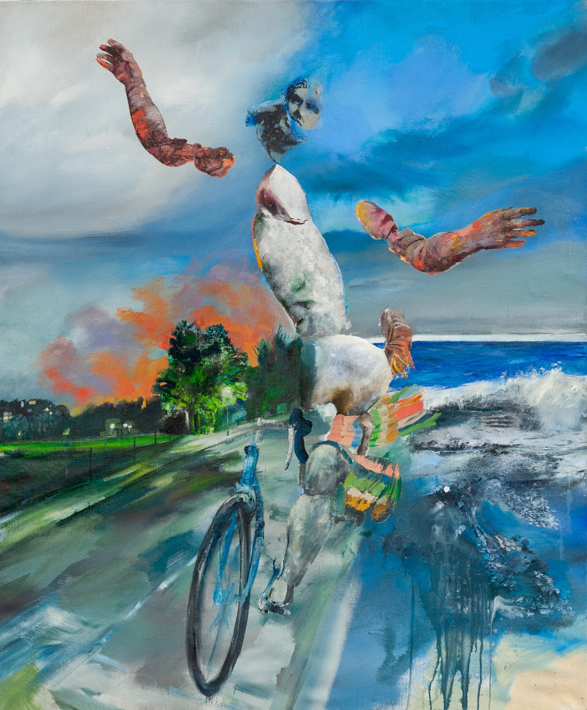 Riding Hero, 2021, Oil on canvas. [선화랑]