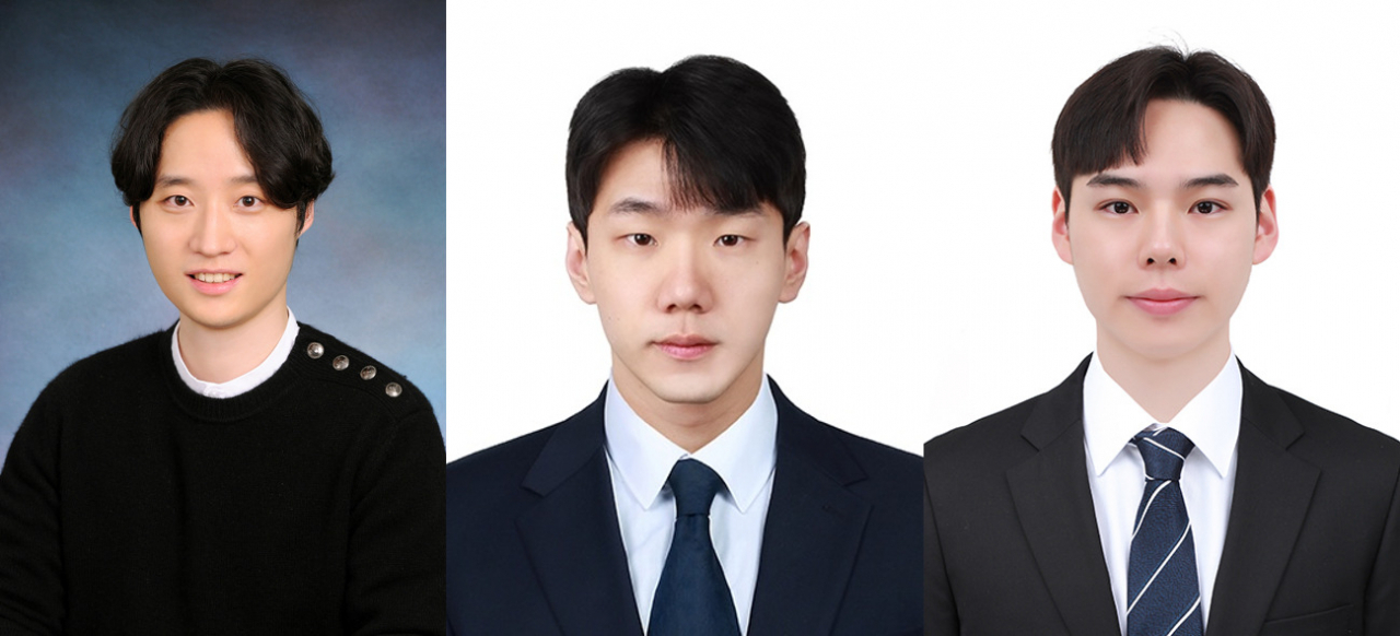 (왼쪽부터) 민선기 숭실대 교수, 이도현 학생, 최동명 학생 [숭실대 제공]
