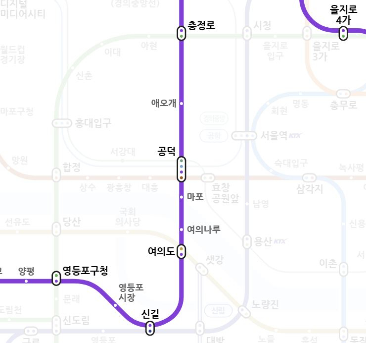 5호선 노선도[네이버지도]