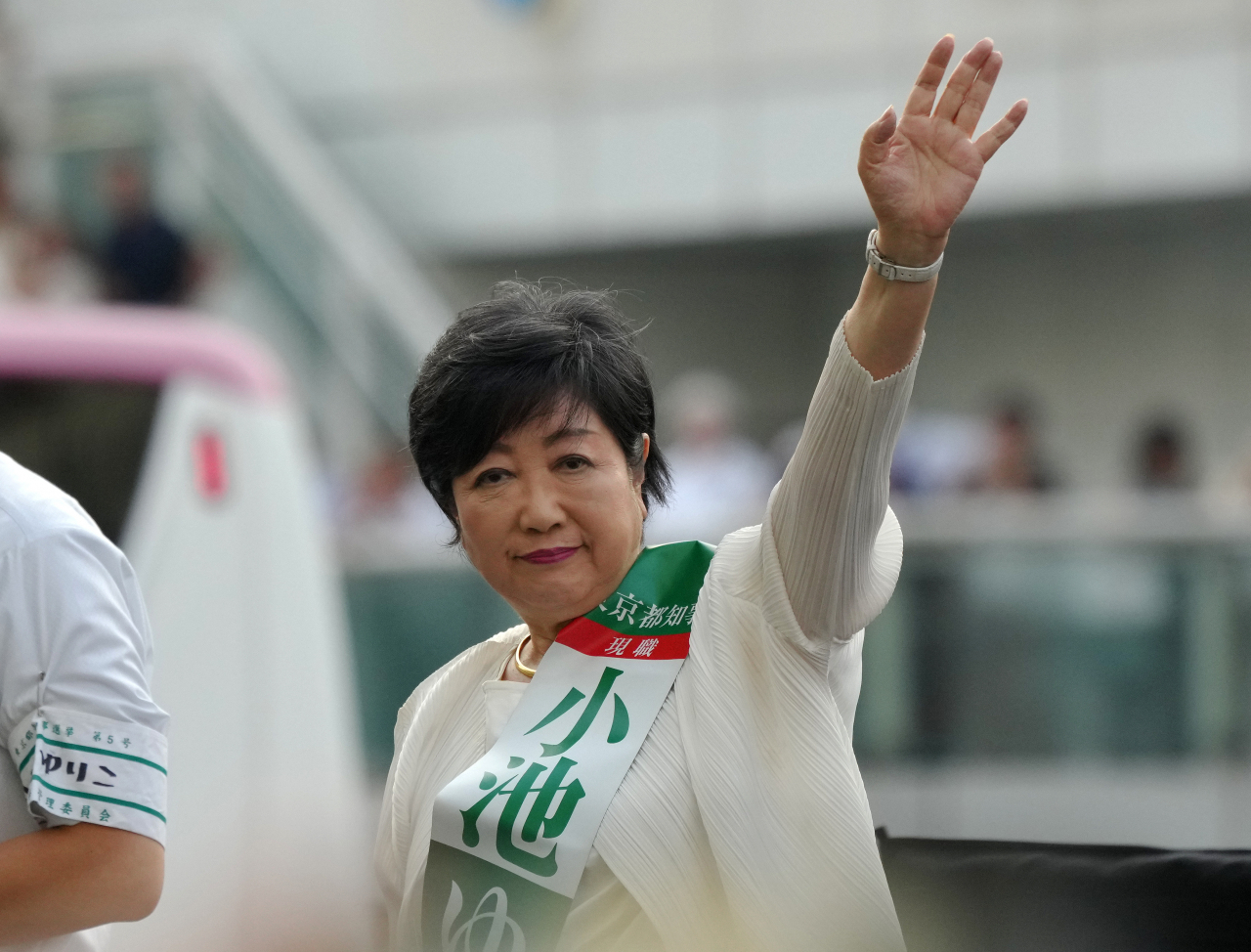 도쿄도지사 고이케 유리코. [EPA]