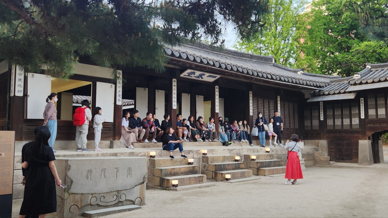 달밤의 운현궁 행사.[서울시 제공]