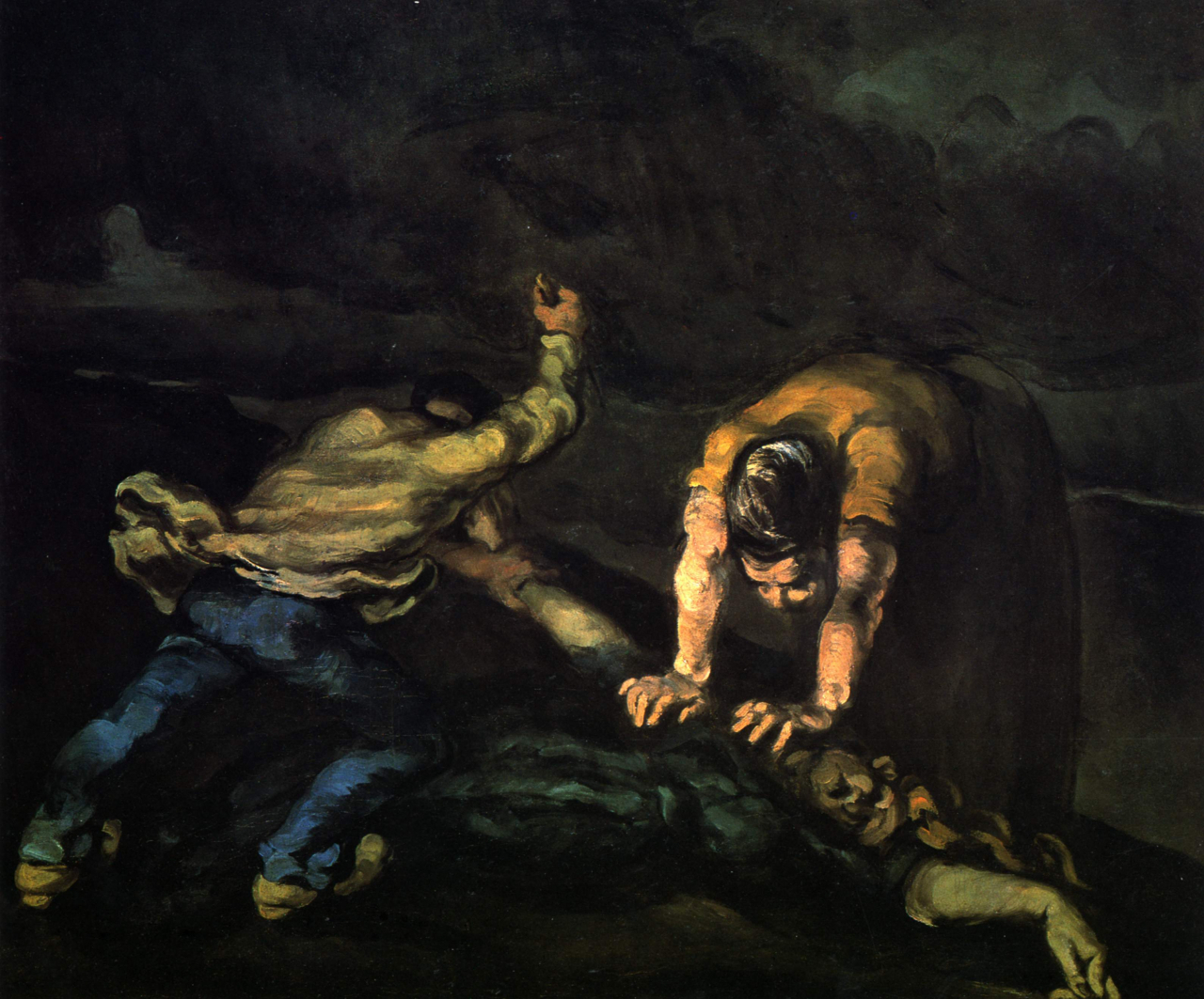 폴 세잔, '살인', 1867~1870, 캔버스에 유채, 65x80cm, 워커 미술관