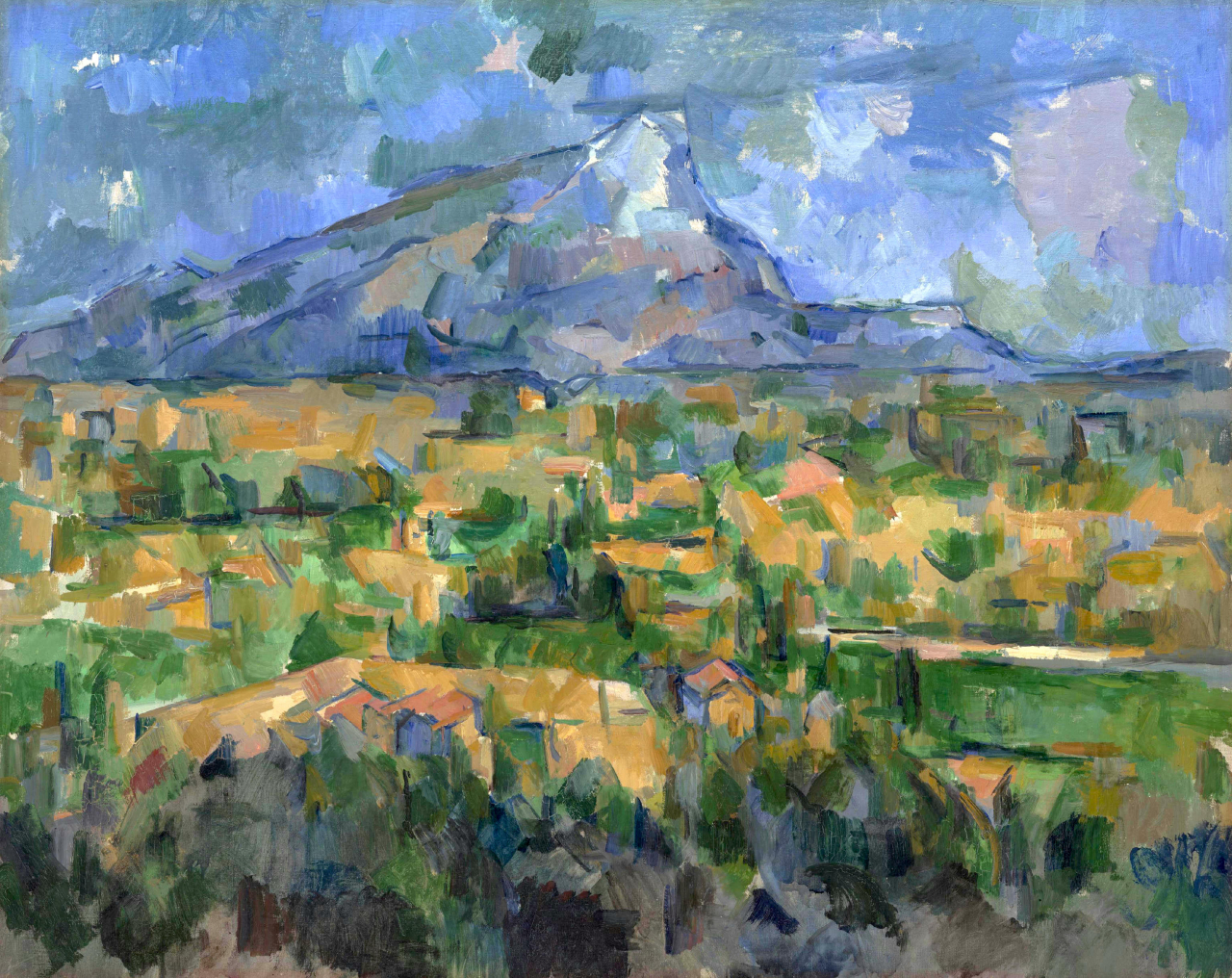 폴 세잔, '생 빅투아르산', 1904, 캔버스에 유채, 70x92cm, 필라델피아 미술관