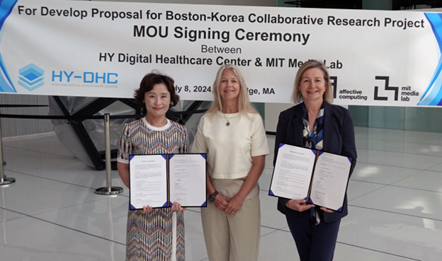 한양대학교 디지털헬스케어센터가 미국 매사추세츠공과대학(MIT) 미디어랩과 국제 공동연구를 추진하기로 했다. [한양대 제공]