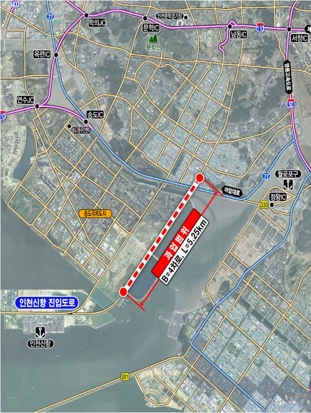 인천신항 진입도로 지하차도 예타 통과… 2029년 준공