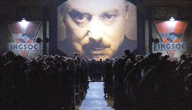 조지 오웰의 SF소설 ‘1984’는 세계 3대 디스토피아 소설로 뽑히는 명작이다. 오웰은 소설 ‘1984’를 통해 국가가 개인의 사상과 행동을 억압하고 통제하는 전체주의 독재국가를 비난했다. 사진은 1984년 마이클 래드포드 감독이 제작한 동명의 영화 한 장면. [MGM 제공]