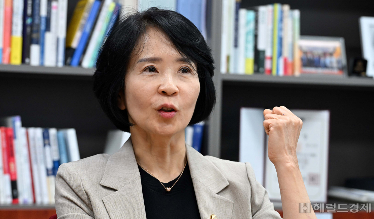 최수진 국민의힘 의원이 5일 오후 서울 여의도 국회 의원회관에서 헤럴드경제와 인터뷰를 하고 있다. 이상섭 기자