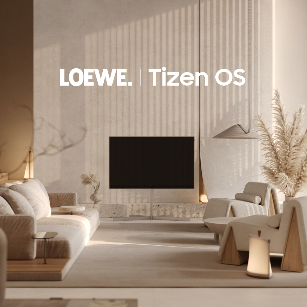 삼성전자 타이젠 운영체제가 탑재되는 독일 기반의 유럽 명품 TV 브랜드 로에베(LOEWE) 프리미엄 TV 라인업 ‘스텔라(Stellar)’ 라이프스타일 이미지. [삼성전자 제공]