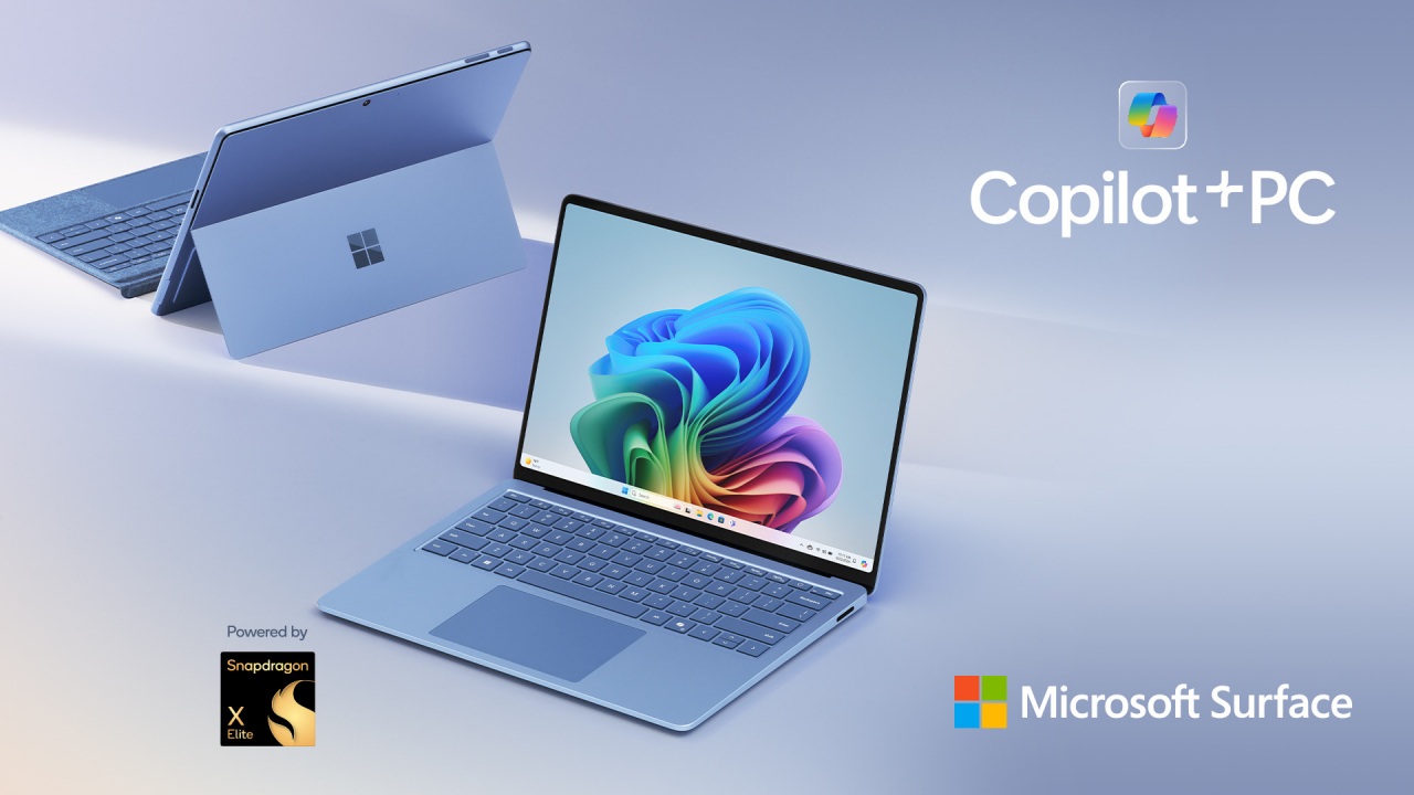 서피스 랩탑 7th 에디션(Surface Laptop 7thEdition)과 서피스 프로 11th 에디션(Surface Pro 11th Edition). [한국마이크로소프트 제공]