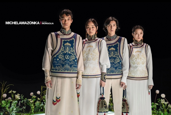 몽골의 2024 파리올림픽 단복. [미셸앤드아마존카(Michel&Amazonka) 인스타그램 캡처]