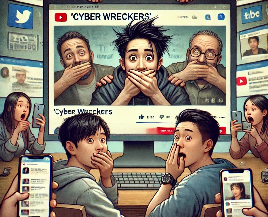 챗GPT로 생성한 사이버 렉카 관련 이미지